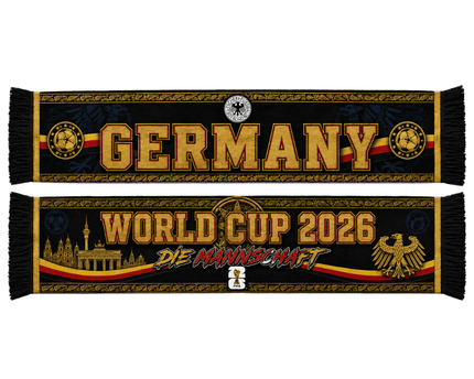 Germany World Cup 2026 Both Side Pattern Fully Printed Fan Scarf – Match Day Fan Gear