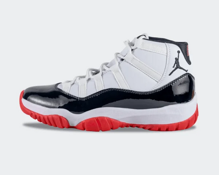 Men's Nike Air Jordan 11 White Black Shoes