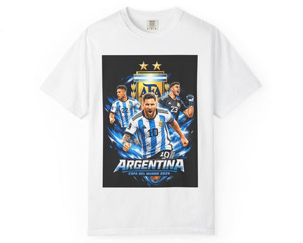 Argentina Soccer Players T-Shirt, 2026 World Cup Back Print, Argentina Flag