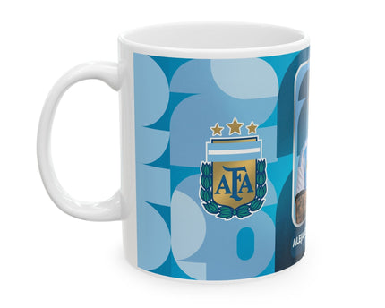 Argentina Soccer Player Alejandro Garnacho Ceramic Mug — Coffee Cup, World Cup 2026