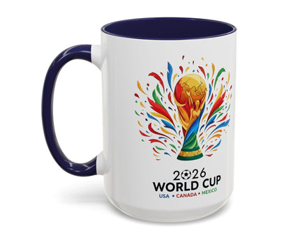 Argentina Vamos Argentina Mug , Accent Coffee Mug, Flag Text Design