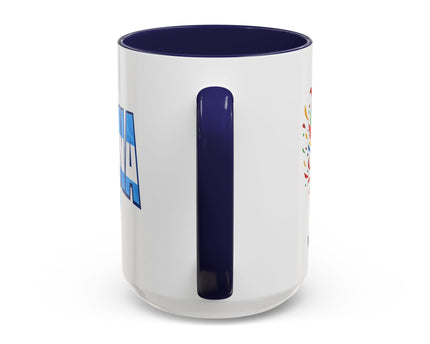 Argentina Vamos Argentina Mug , Accent Coffee Mug, Flag Text Design