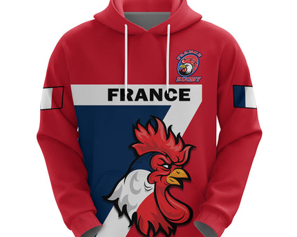 Custom France Rugby 7s Sporty Style Hoodie