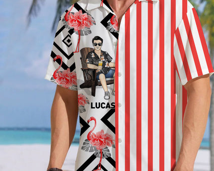 Cool Man Summer Hawaii Cool Customization- Personalized Customized Hawaiian shirt - Summer Hawaiian shirt
