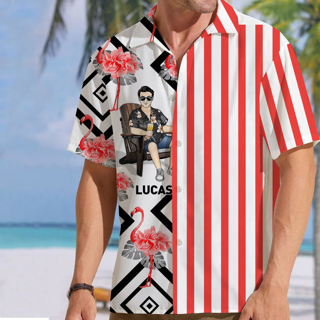Cool Man Summer Hawaii Cool Customization- Personalized Customized Hawaiian shirt - Summer Hawaiian shirt