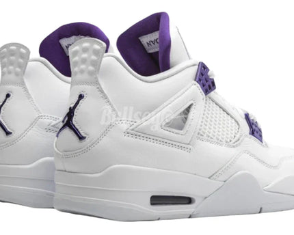 Men's Nike Air Jordan 4 Retro Metallic Purple Shoes