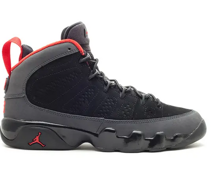 Men's Nike Air Jordan 9 Retro Black Varsity Red Shoes