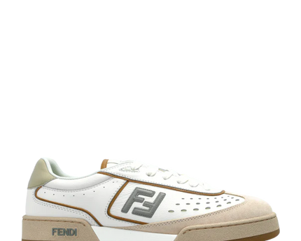 Men's Fendi Match Cream Sneakers