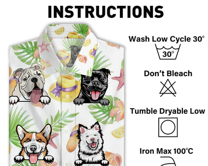Dog Lover Dog Pet Summer Hawaii Cool Customization- Summer Hawaiian shirt - Personalized Customized Hawaiian shirt
