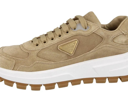 Men's Prada Montecarlo Re-Edition 2005 Leather Beige Sneakers