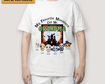 My Favorite Monsters Call Me - Halloween T-shirt - Gift For Friend- Customized T-shirt Happy Halloween