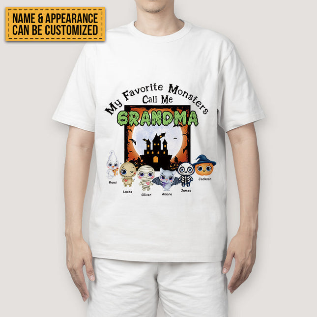 My Favorite Monsters Call Me - Halloween T-shirt - Gift For Friend- Customized T-shirt Happy Halloween