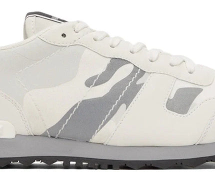 Men's Valentino Camo Rock Runners White & Silver Sneakers