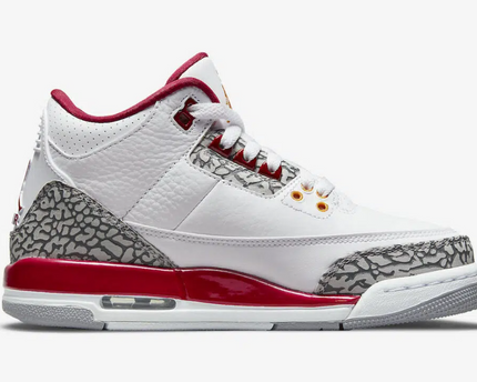 Men's Air Jordan 3 Cardinal Red Shoes