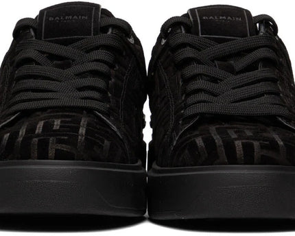 Men's Balmain B-Court Jacquard Black Sneaker