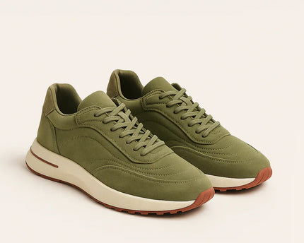 Men's Loro Piana Weekend Walk Green Sneakers