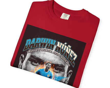 Darwin Nunez 19 Soccer Player T-Shirt, 2026 World Cup Tee, Uruguay Flag