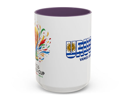 Uruguay Vamos Uruguay Mug, Accent Coffee Mug, Soccer World Cup, Gift for Dad