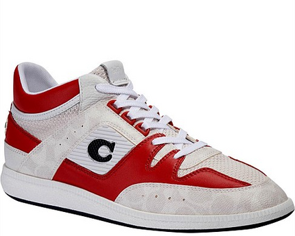 Men's Coach Citysole Mid Top white Red Sneakers