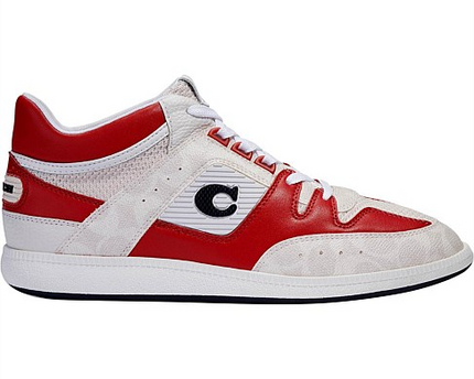 Men's Coach Citysole Mid Top white Red Sneakers