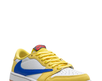 Men's Travis Scott x Air Jordan 1 Retro Low ‘ Canary ' Shoes