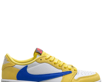 Men's Travis Scott x Air Jordan 1 Retro Low ‘ Canary ' Shoes