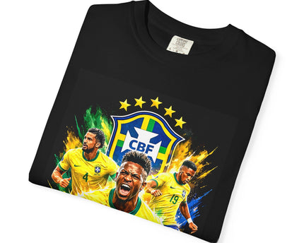 Brazil Soccer Players T-Shirt, 2026 World Cup Back Design, Brasil Flag