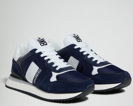 Men’s Bikkembergs Puyol Navy White Sneakers