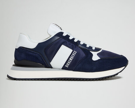 Men’s Bikkembergs Puyol Navy White Sneakers