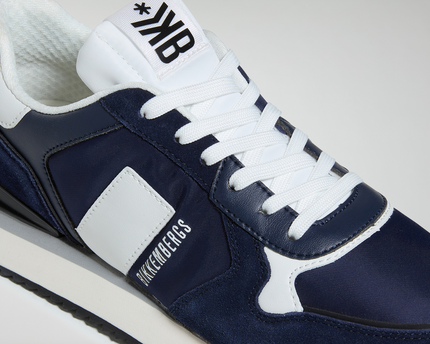 Men’s Bikkembergs Puyol Navy White Sneakers