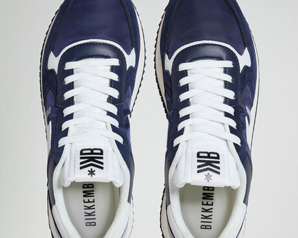 Men’s Bikkembergs Puyol Navy White Sneakers
