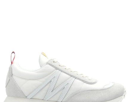 Men's Pacey Nylon & Suede White Sneakers