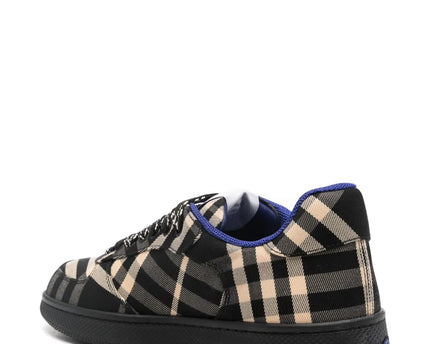 Men’s Burberry Check Terrace Noir Beige Bleu Sneakers