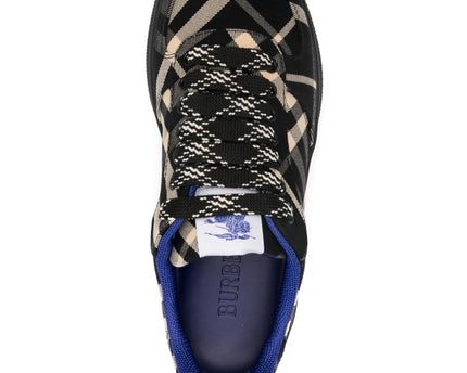 Men’s Burberry Check Terrace Noir Beige Bleu Sneakers