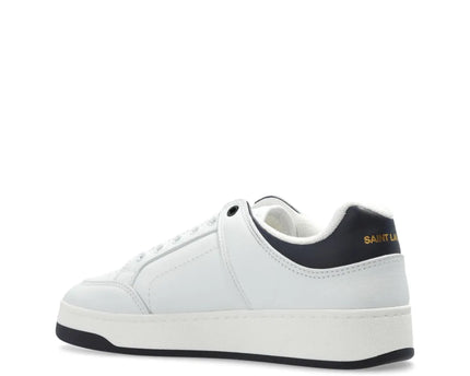 Men's Saint Laurent Low Top White  Black Sneakers