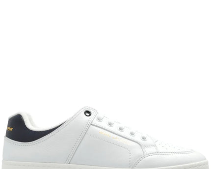 Men's Saint Laurent Low Top White  Black Sneakers