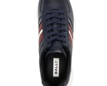 Men's Bally Darsyl Leather Navy White Sneaker