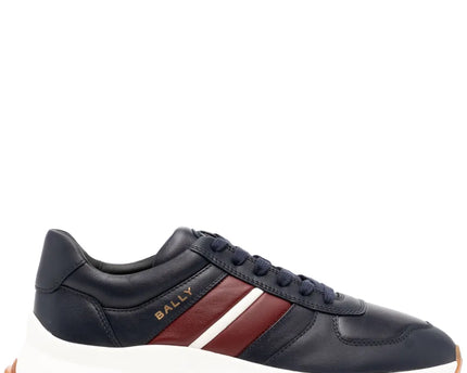 Men's Bally Darsyl Leather Navy White Sneaker