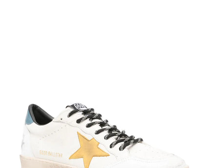 Men's Golden Goose Ball Star Gold Laminated Star Sneakers