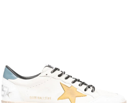 Men's Golden Goose Ball Star Gold Laminated Star Sneakers