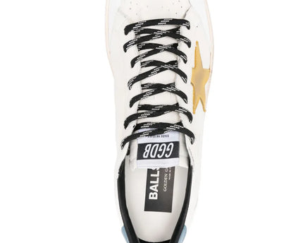 Men's Golden Goose Ball Star Gold Laminated Star Sneakers