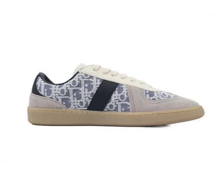 Men's Dior B01 Matchpoint Gray And Blue Print Sneakers