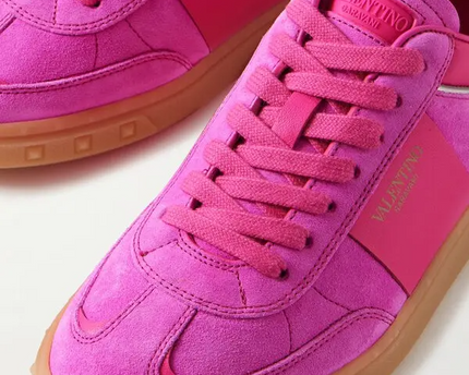 Men's Valentino Garavani Upvillage Low-Top Pink Sneakers