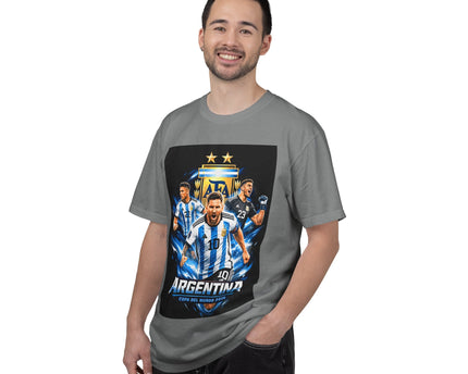 Argentina Soccer Players T-Shirt, 2026 World Cup Back Print, Argentina Flag
