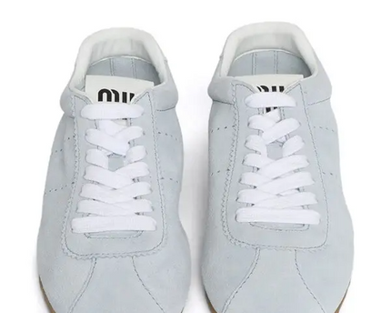 Men's Miu Miu Low Top Blue Sneaker
