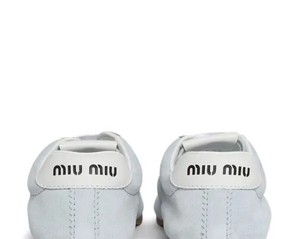 Men's Miu Miu Low Top Blue Sneaker