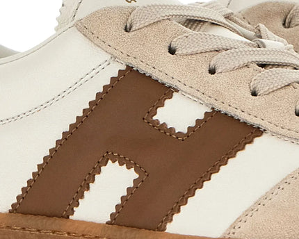 Men's Hogan Cool Suede Platform Beige Sneakers