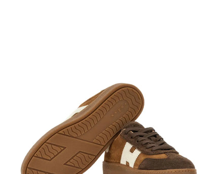 Men's Hogan Cool Suede Platform Brown Sneakers
