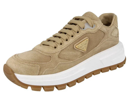 Men's Prada Montecarlo Re-Edition 2005 Leather Beige Sneakers