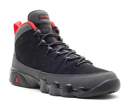 Men's Nike Air Jordan 9 Retro Black Varsity Red Shoes